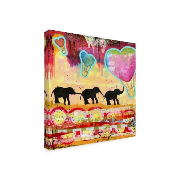 Jennifer Mccully 'The Elephant Walk' Canvas Art,14x14